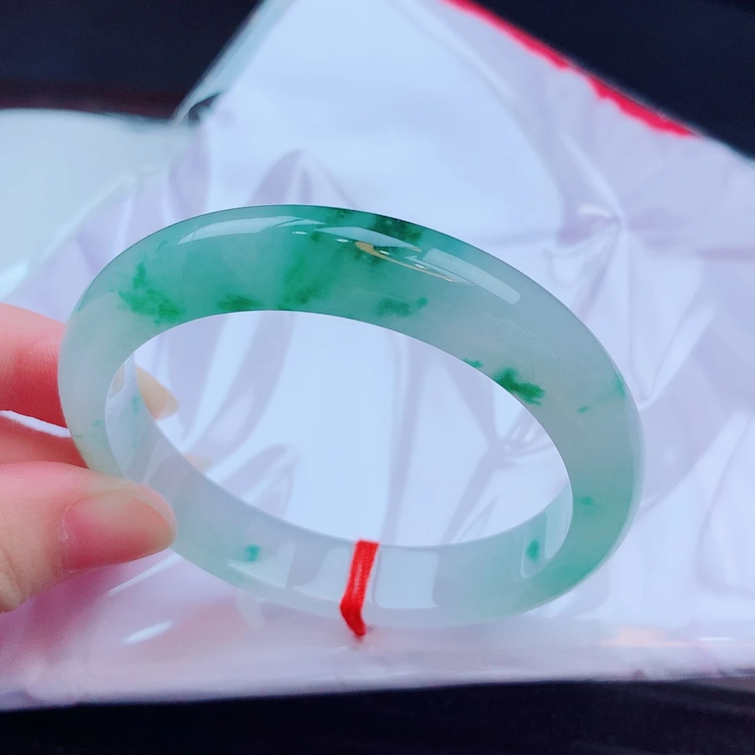 翡翠未镶嵌手镯缅甸天然翡翠A货手镯