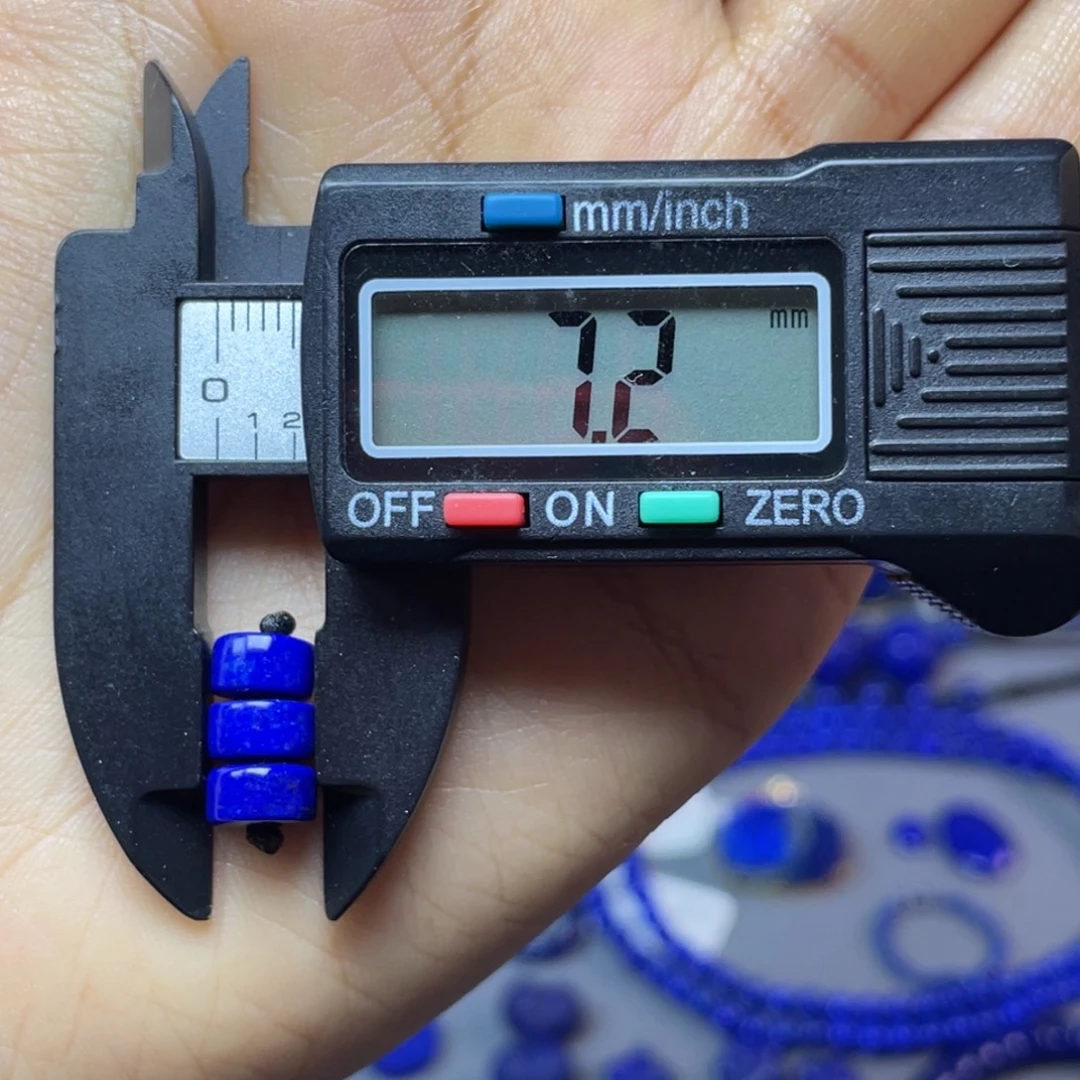 青金石未镶嵌7×4mm直切药片