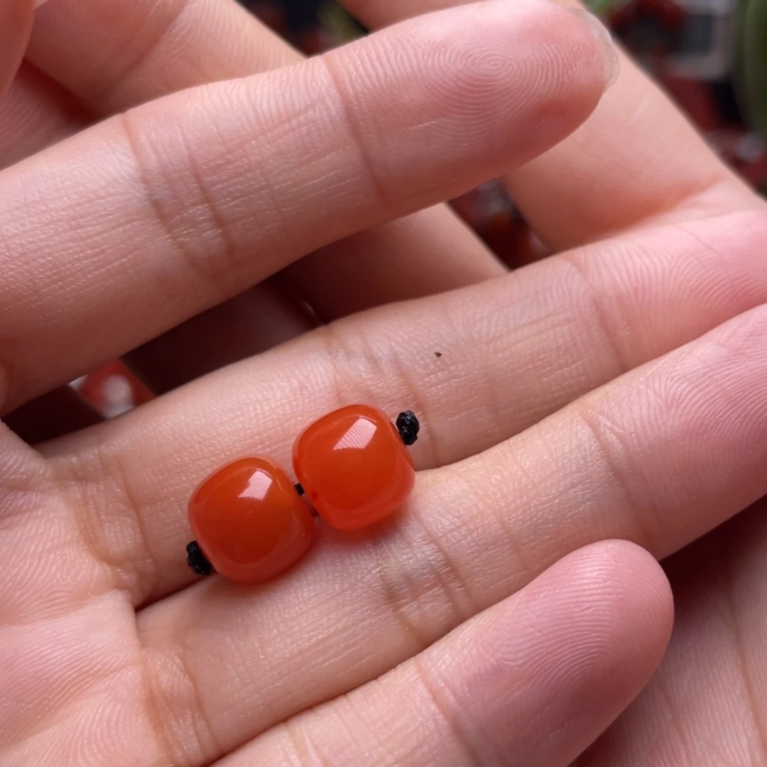 【闪购商品】南红玛瑙9➕对珠未镶嵌用****0