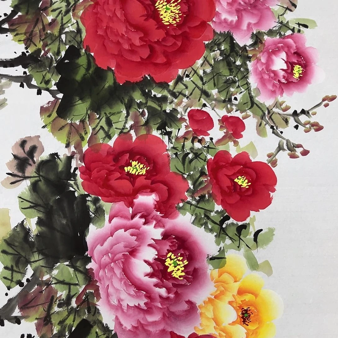 国画国画老师手绘作品