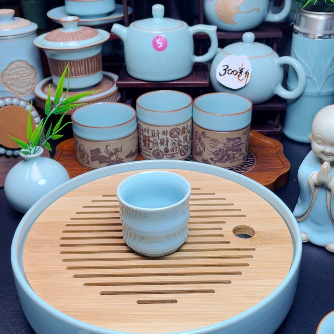 【闪购商品】河南御盏窑，汝瓷茶器，摆件大全