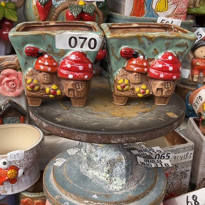 粗陶材质多肉花盆
