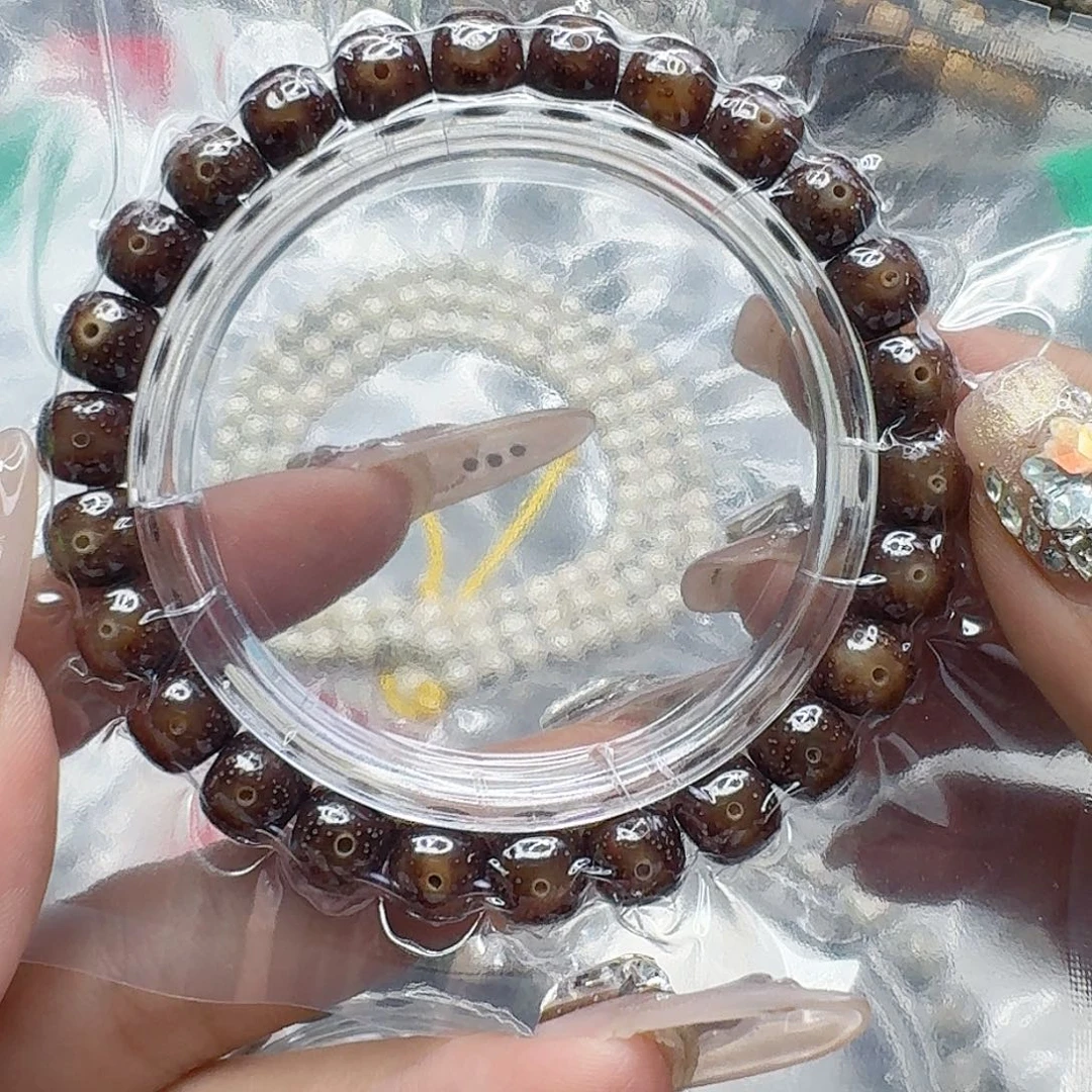 手串星月菩提21高端黑冰糖遇华星月98桶单圈