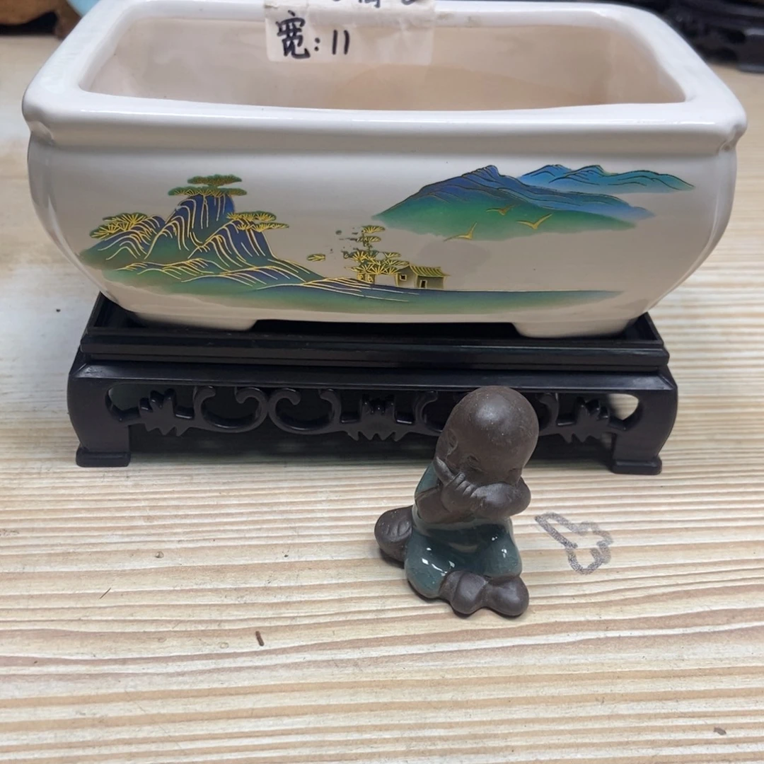瓷片陶瓷花盆陶瓷艺术