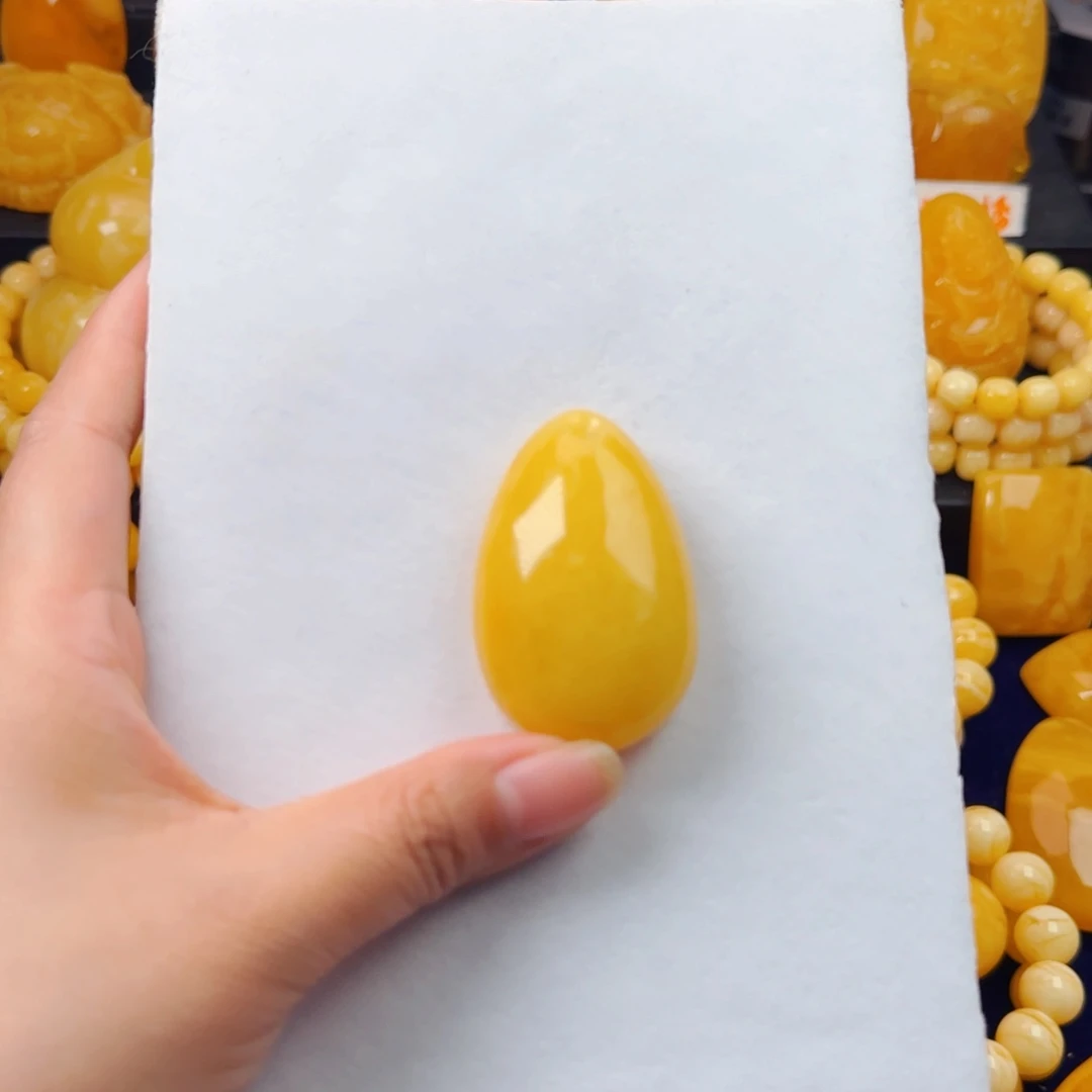 蜜蜡颈饰未镶嵌毛衣链吊坠