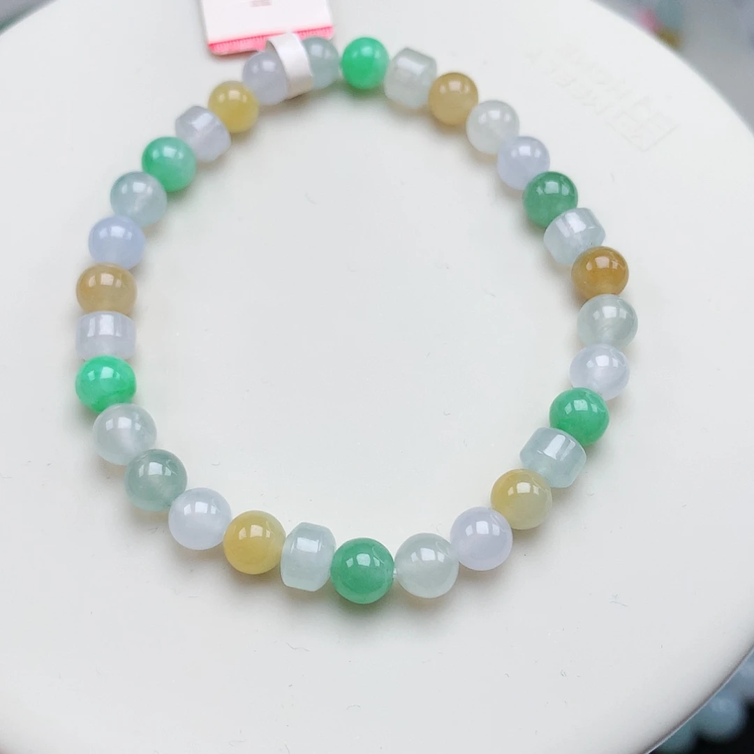 翡翠未镶嵌手链6mm