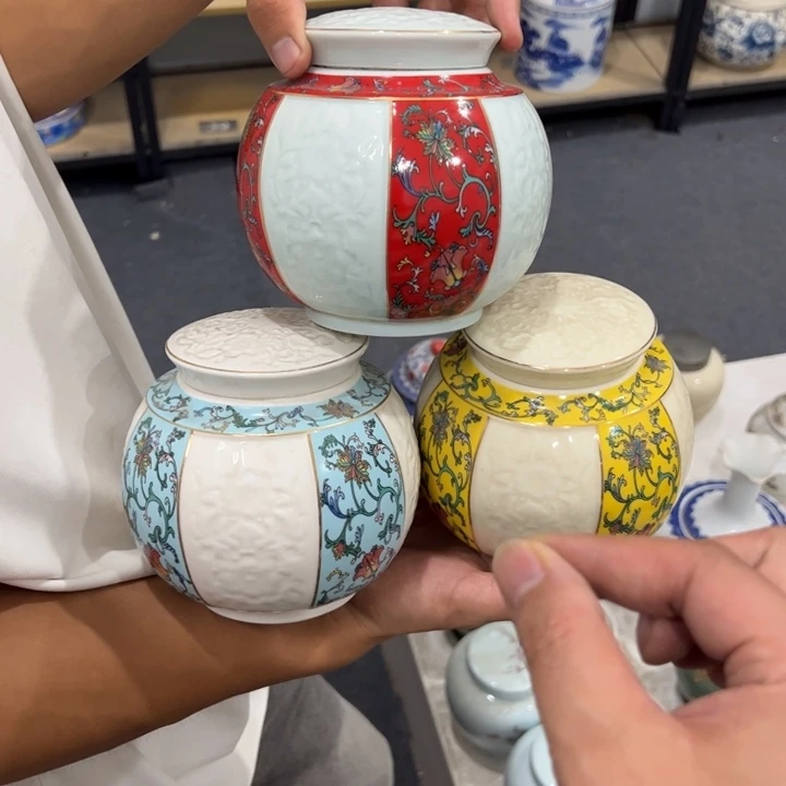 瑕疵福利品陶瓷茶叶罐不影响使用介意勿拍