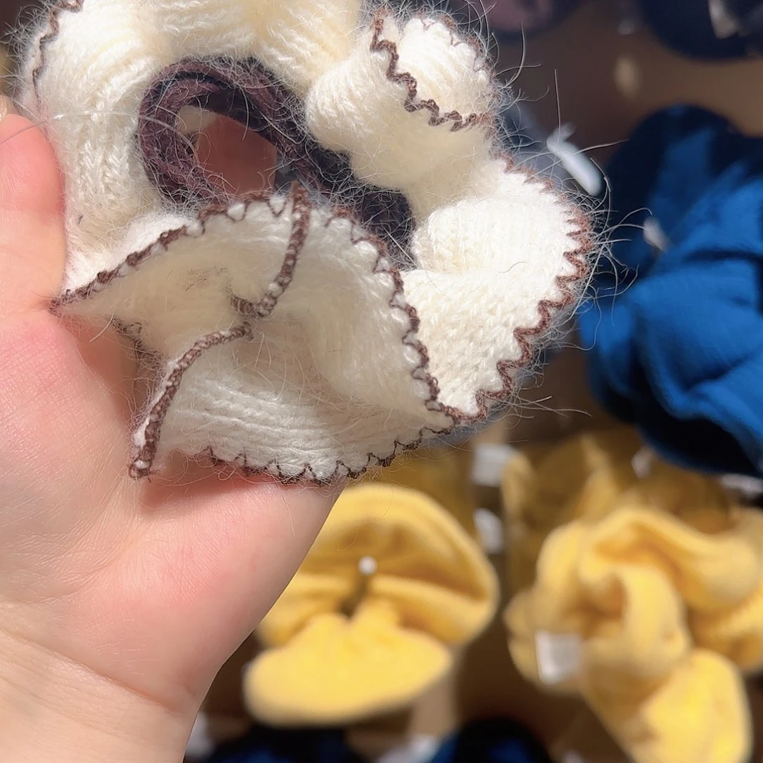 皮质非金属毛线发圈