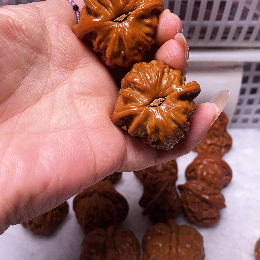 吊坠文玩核桃白狮子40