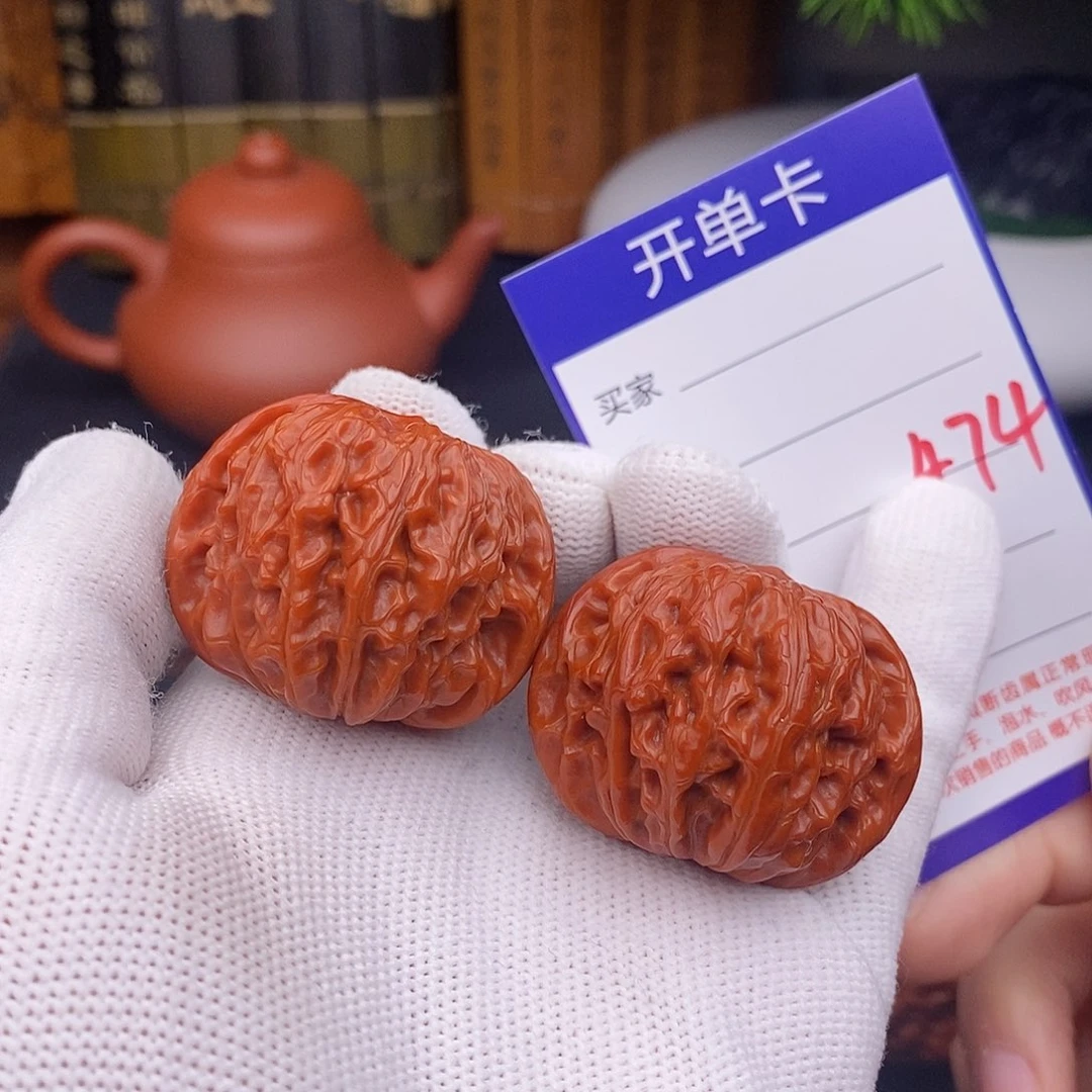 文玩核桃把件40磨盘474