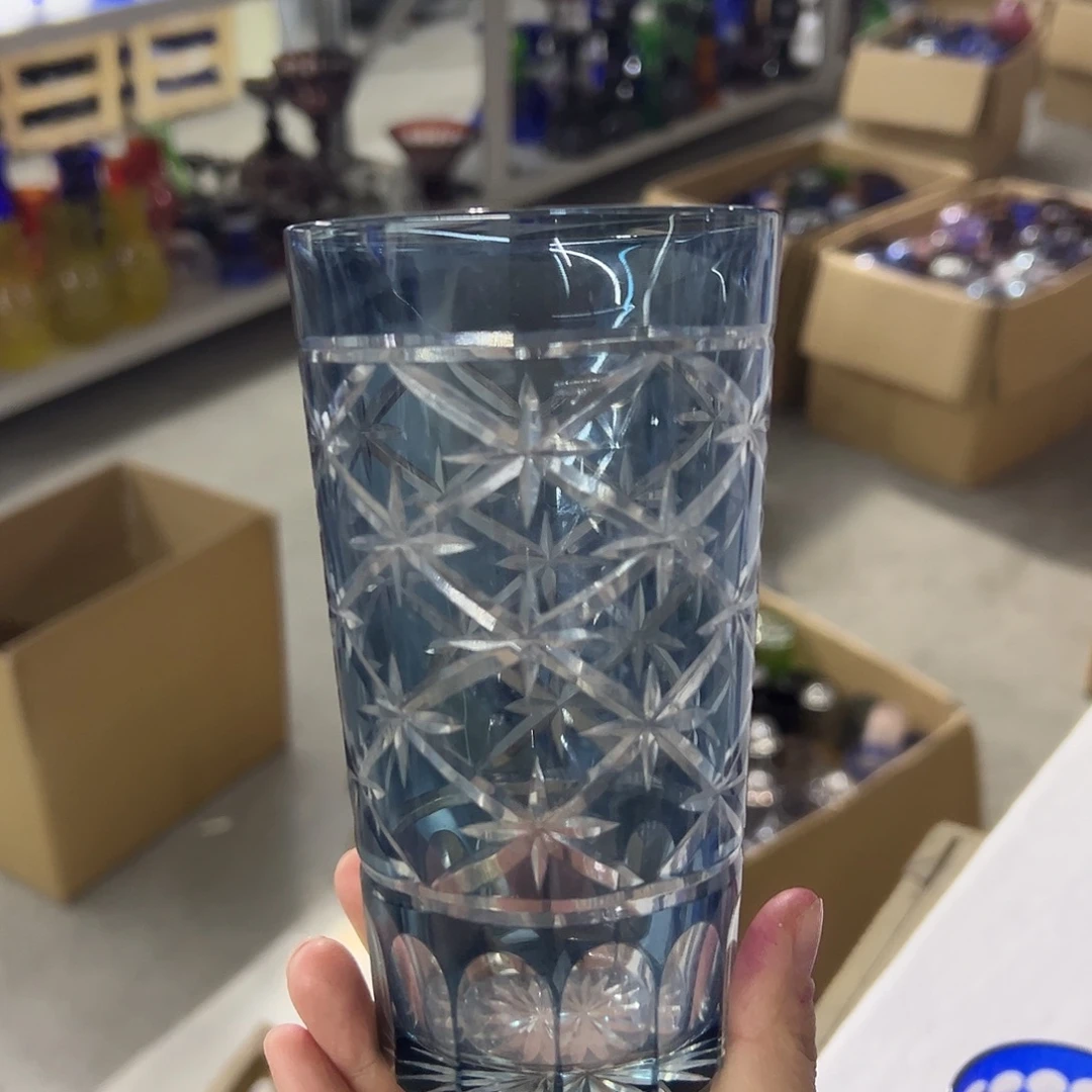 水晶玻璃平底款微瑕一个