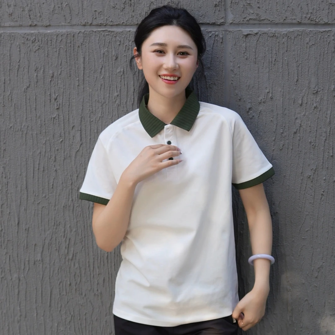 2025夏季新款时尚休闲百搭男士短袖T恤潮流polo衫修身帅气薄款