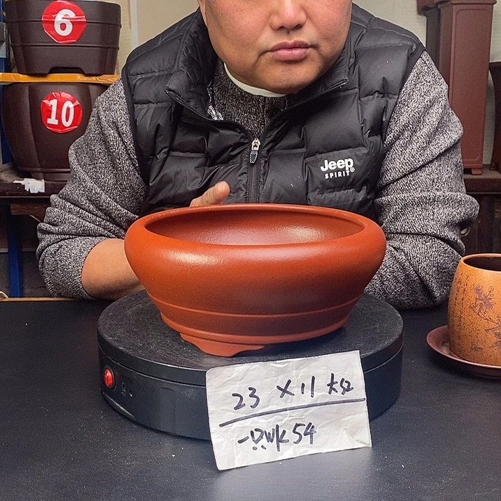 紫砂花盆货号一只WK54