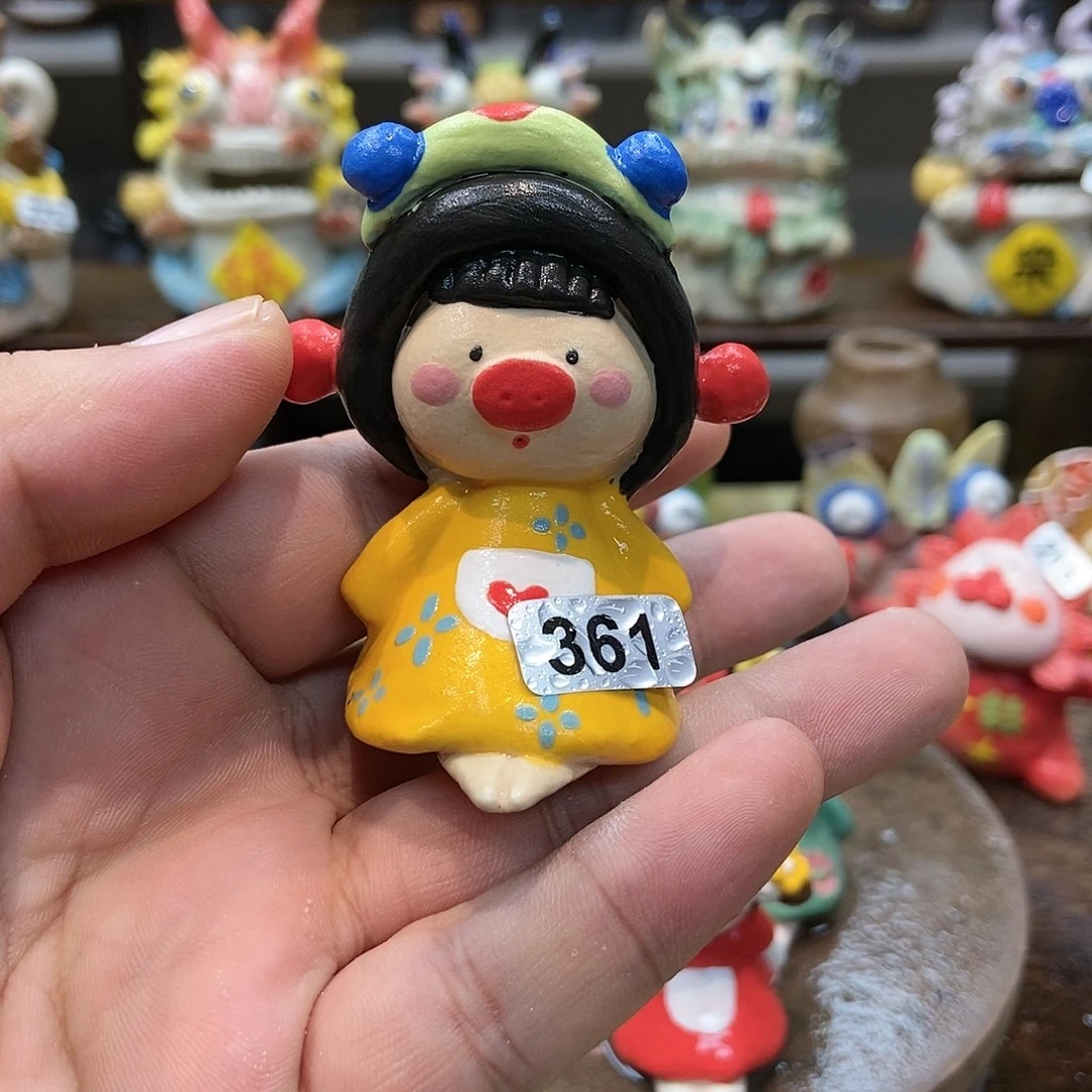 摆件直播间手工抽象陶瓷摆件微瑕361