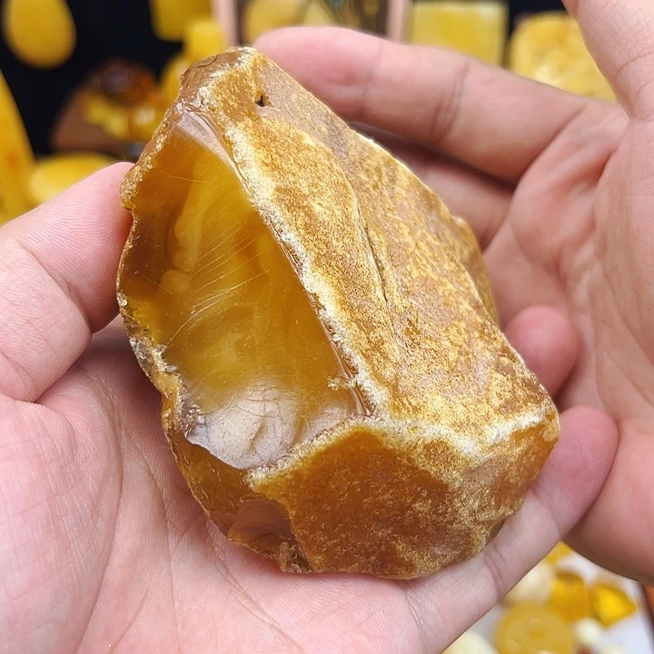 蜜蜡未镶嵌珠宝奇石蜜蜡吊坠