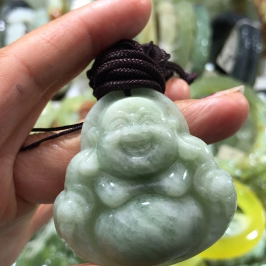 未镶嵌岫玉吊坠双面