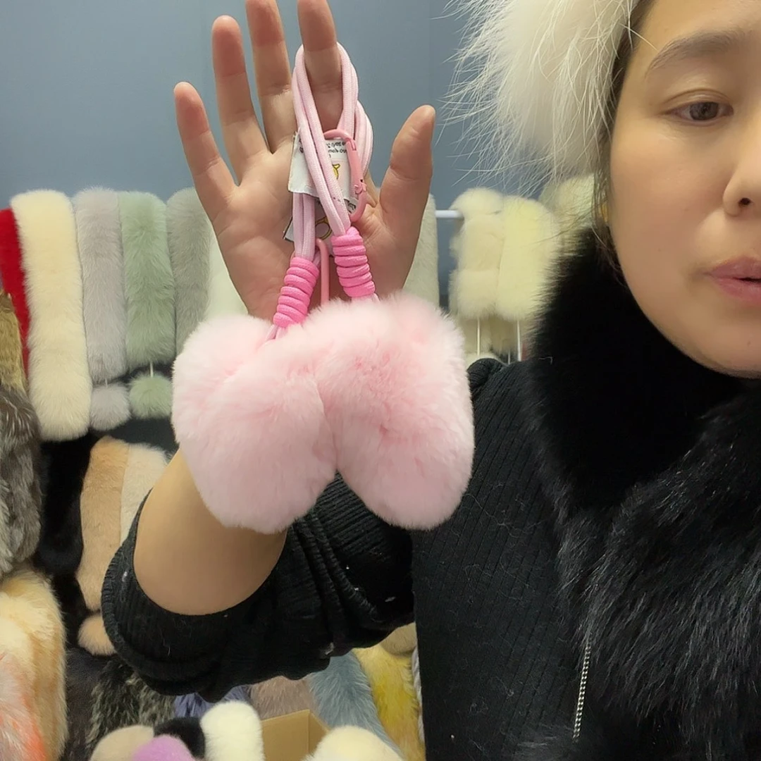 【闪购商品】獭兔毛带子款