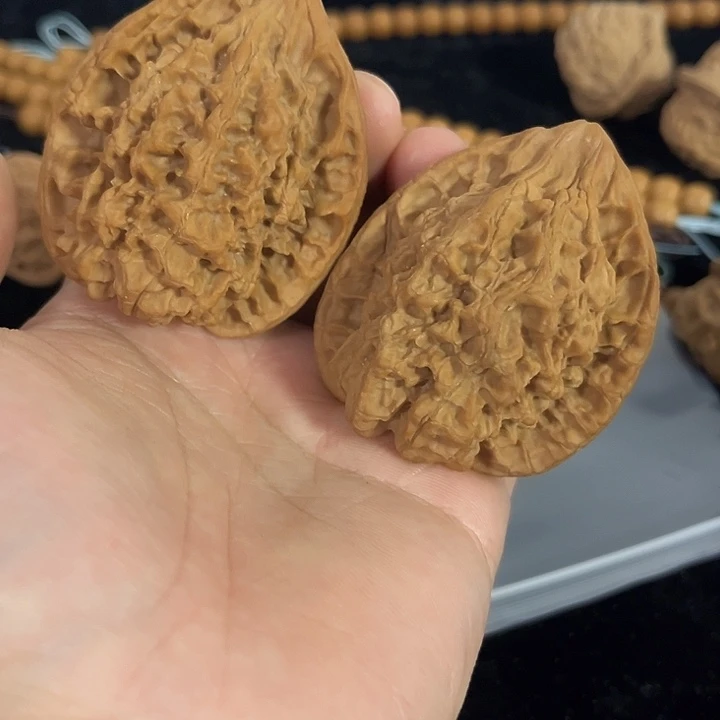 文玩核桃把件49左右练手官帽，编号011