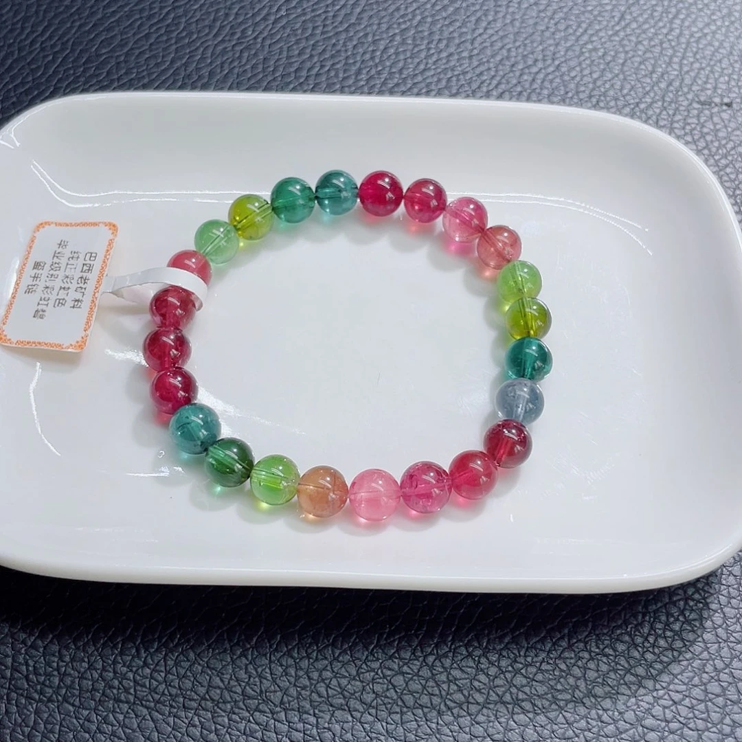 未镶嵌手链碧玺7.8mm左右