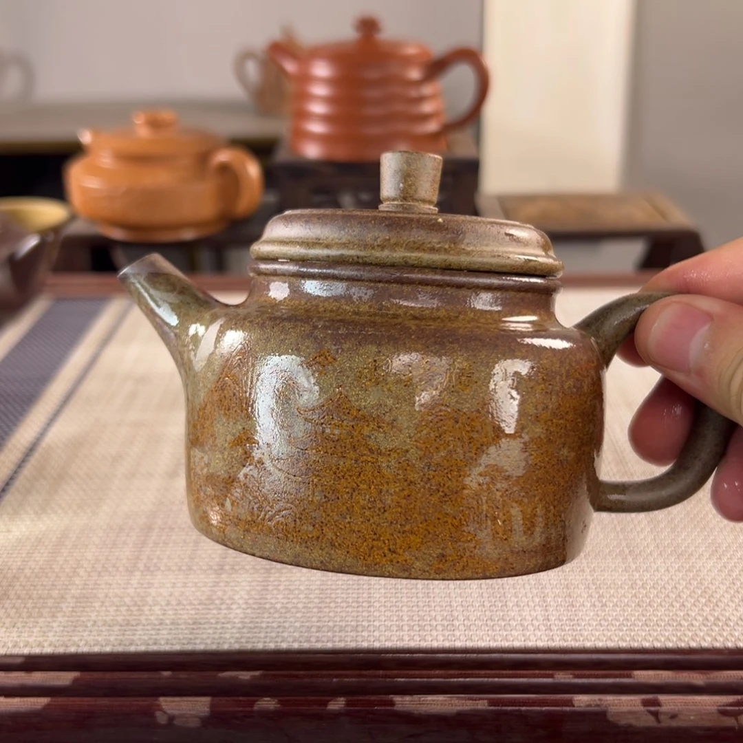 紫砂茶壶?**生微瑕茶壶000