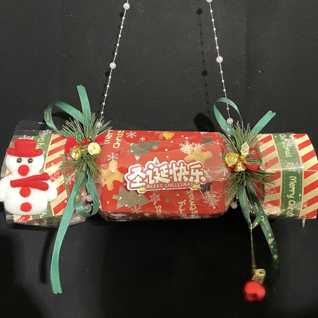 圣诞创意手提糖果盒苹果花束