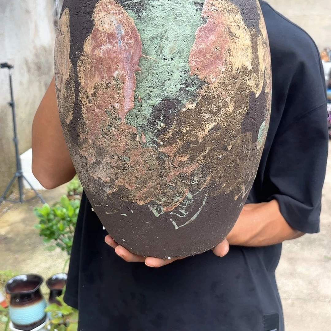 工艺油画蛋壳瑕疵口径21*31