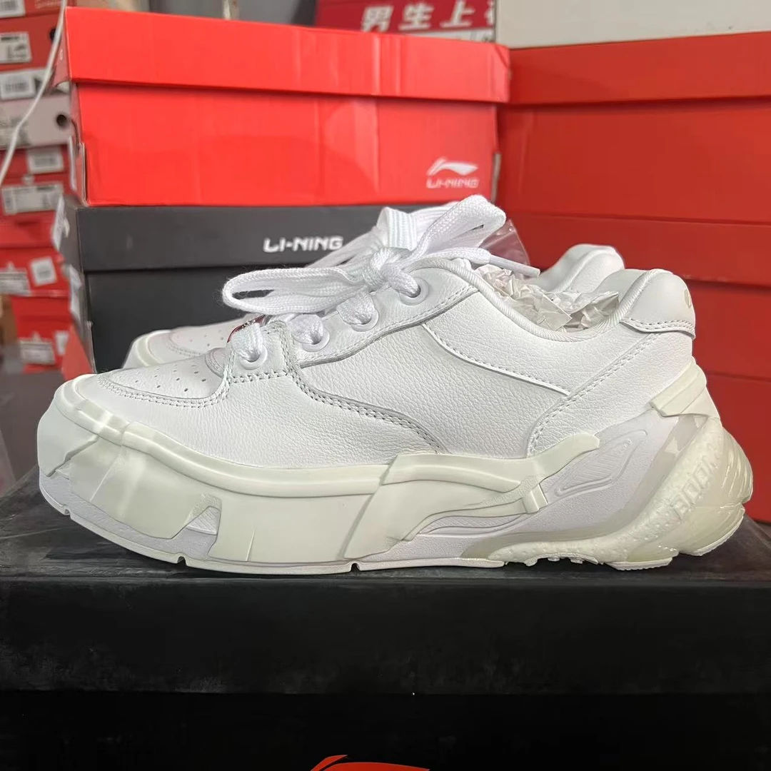 《B品以直播展示为准》发黄色差-李宁女子休闲运动鞋AZGT084-1