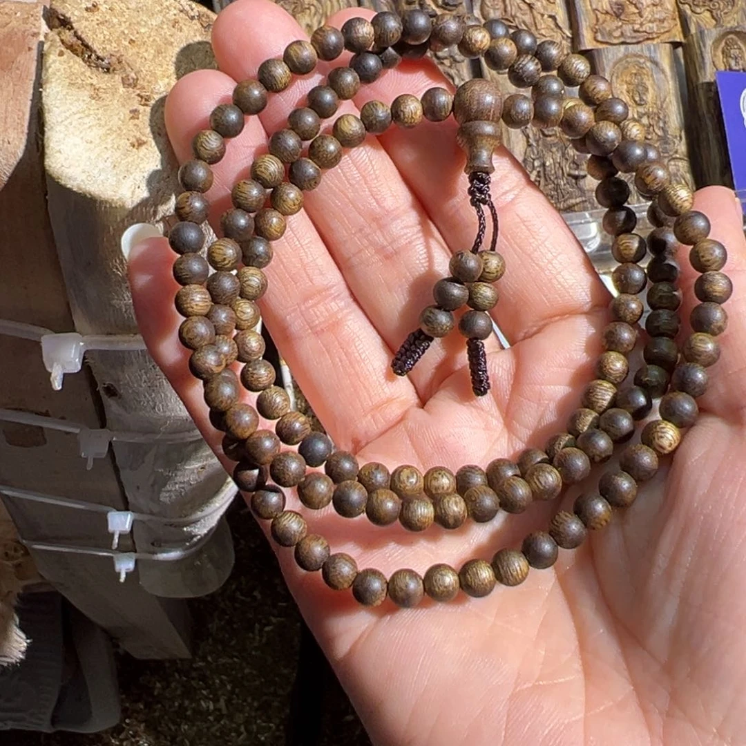 沉香手串揭**产白棋楠手串卡0.5