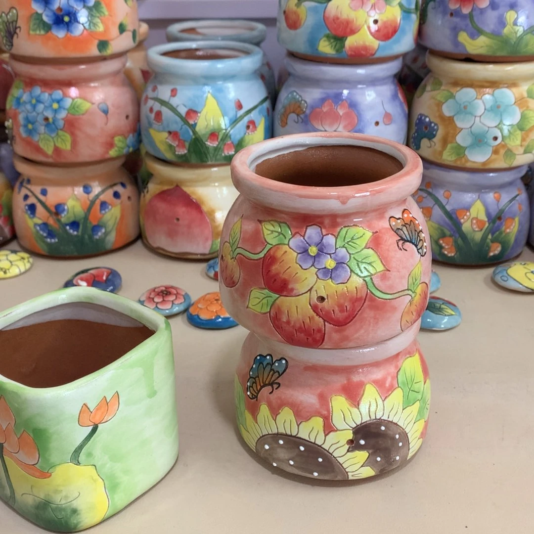 ?****儿福利花盆，手绘花盆