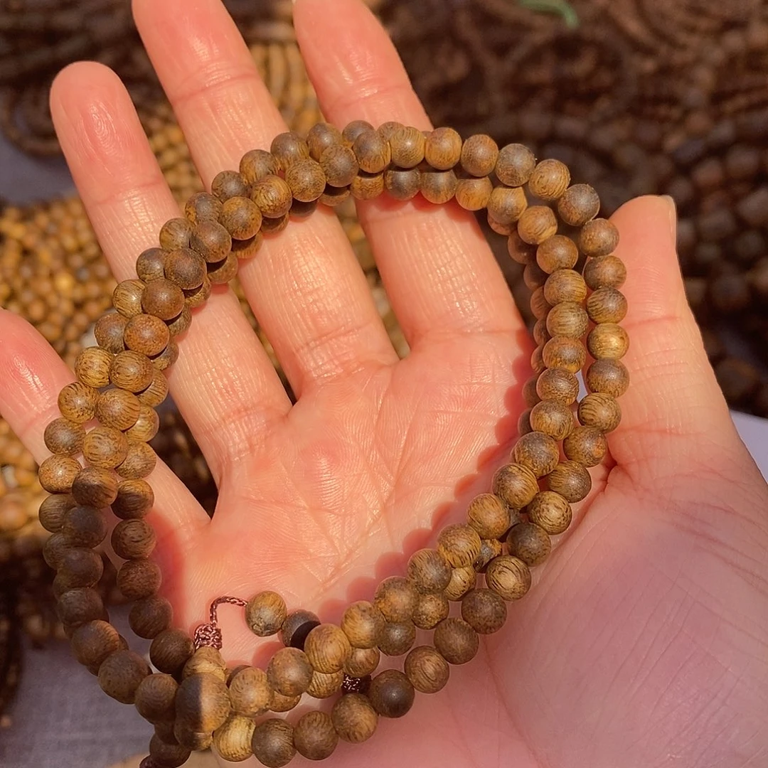 沉香手串06圆珠多圈12多样性发一