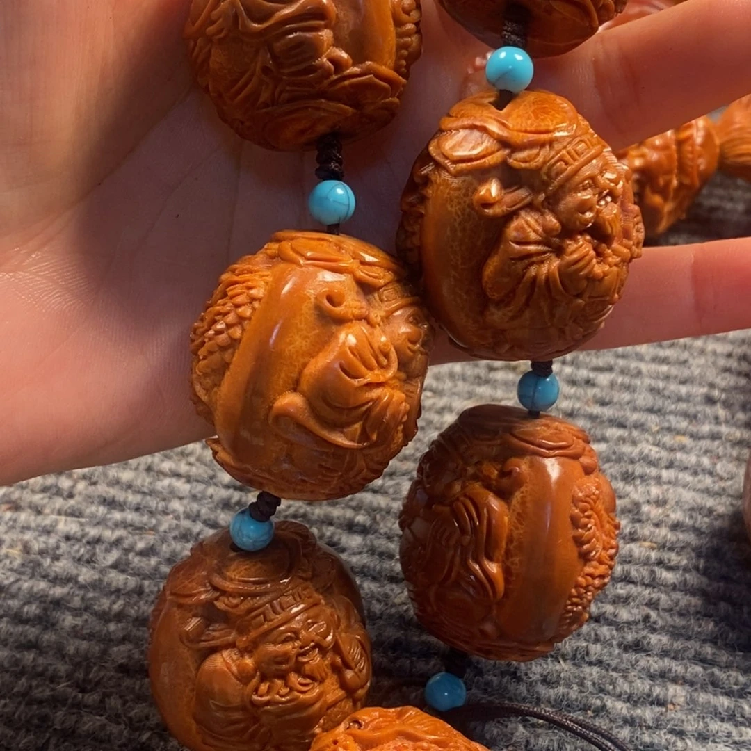 锤***下橄榄核手串/手链龙财手持