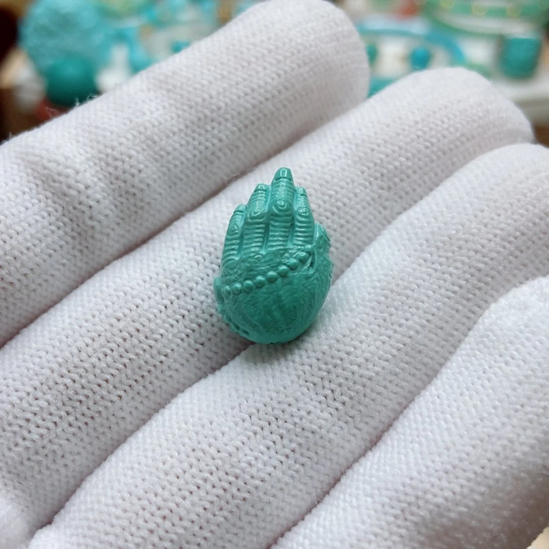 绿松石未镶嵌佛手
