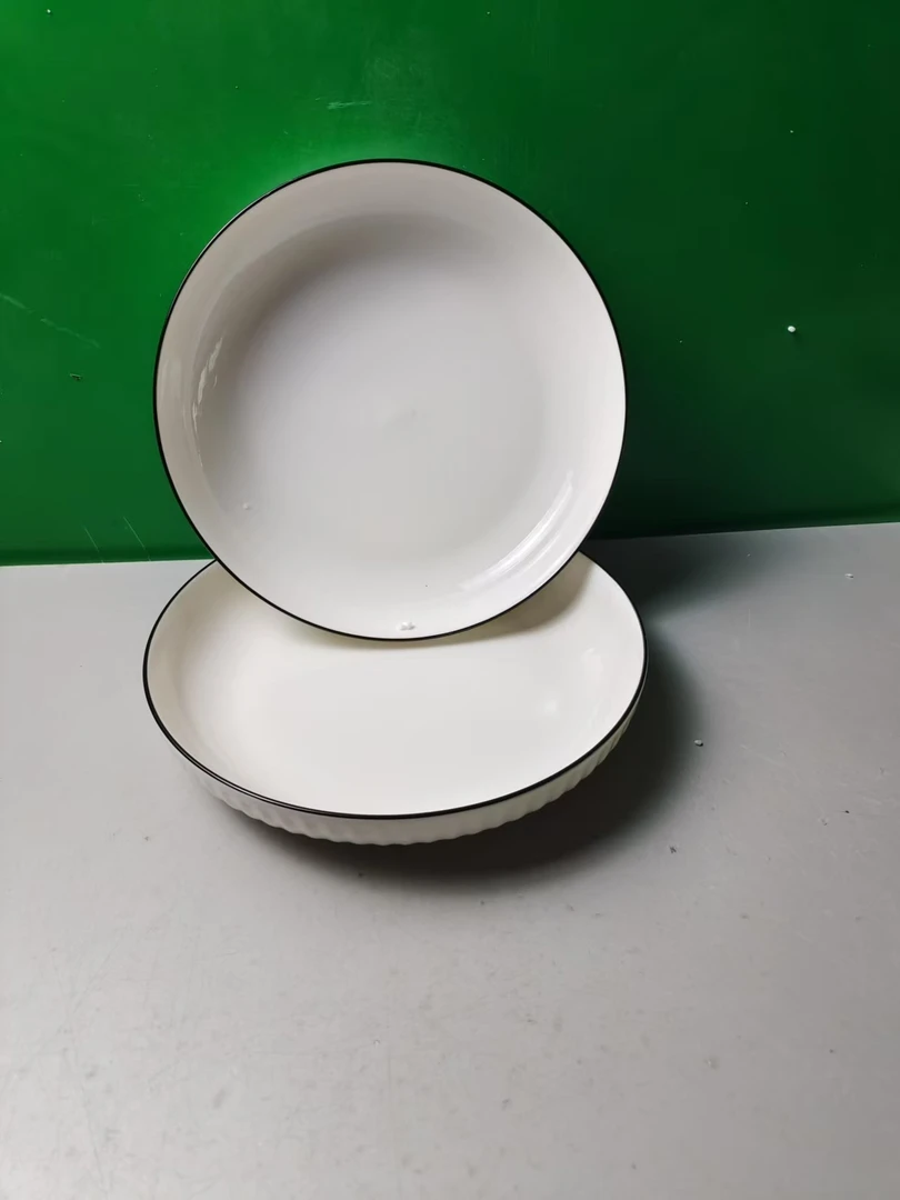 M731 圆盘2个（口径20，高4，微瑕）陶瓷餐具 D1