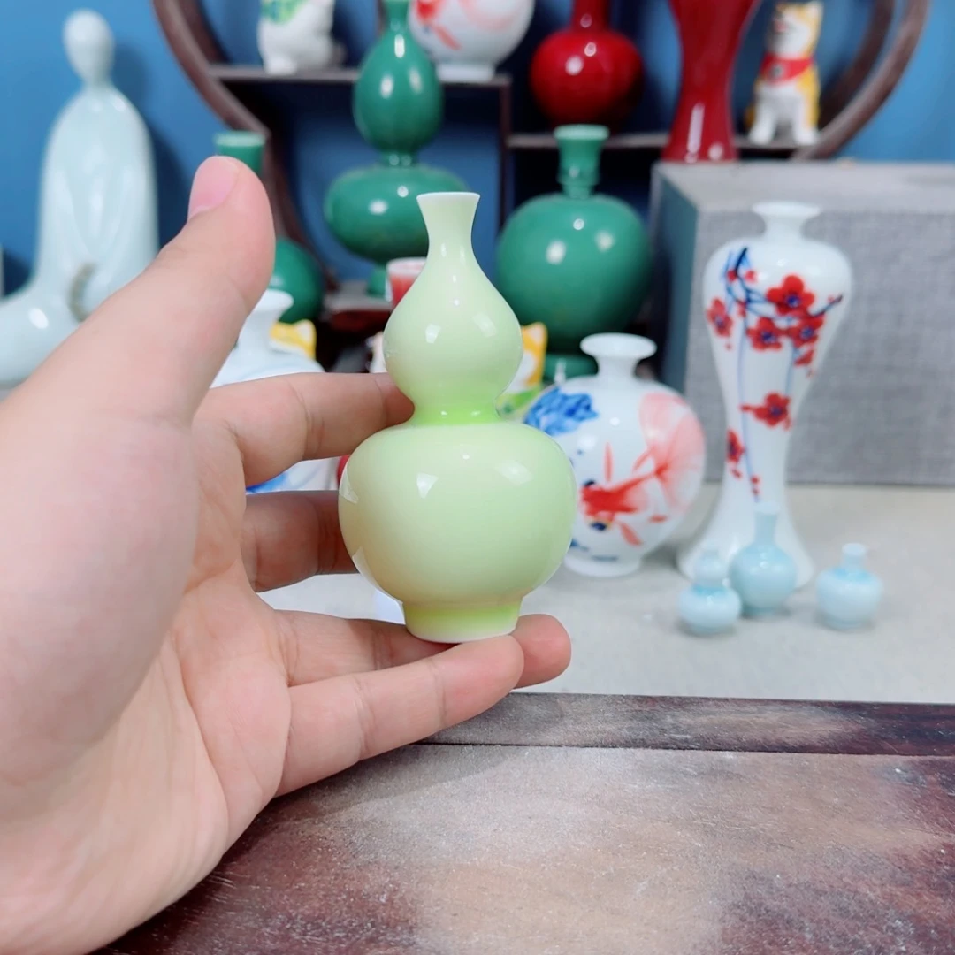 陶瓷手工小花器摆件