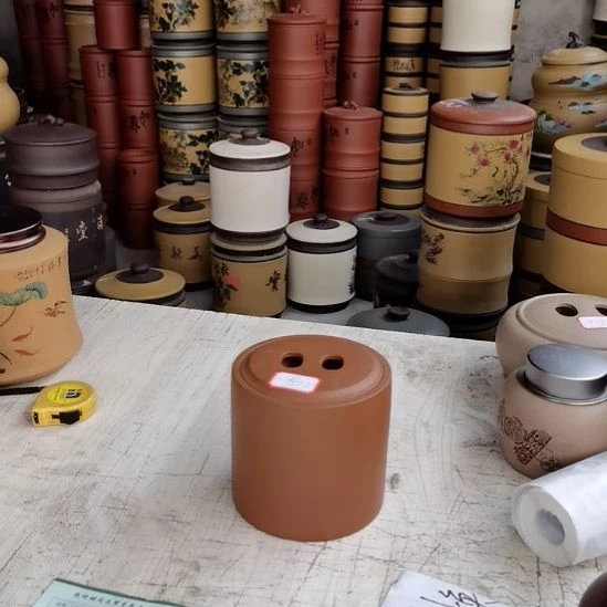 紫砂茶叶罐小罐牛鼻盖半斤装降坡泥9822