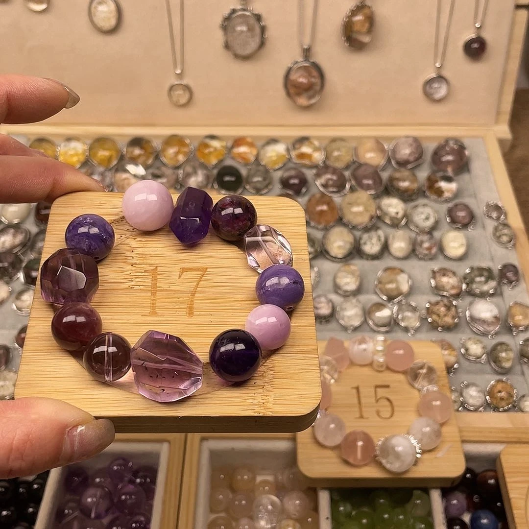 烟晶手链合金玄***当