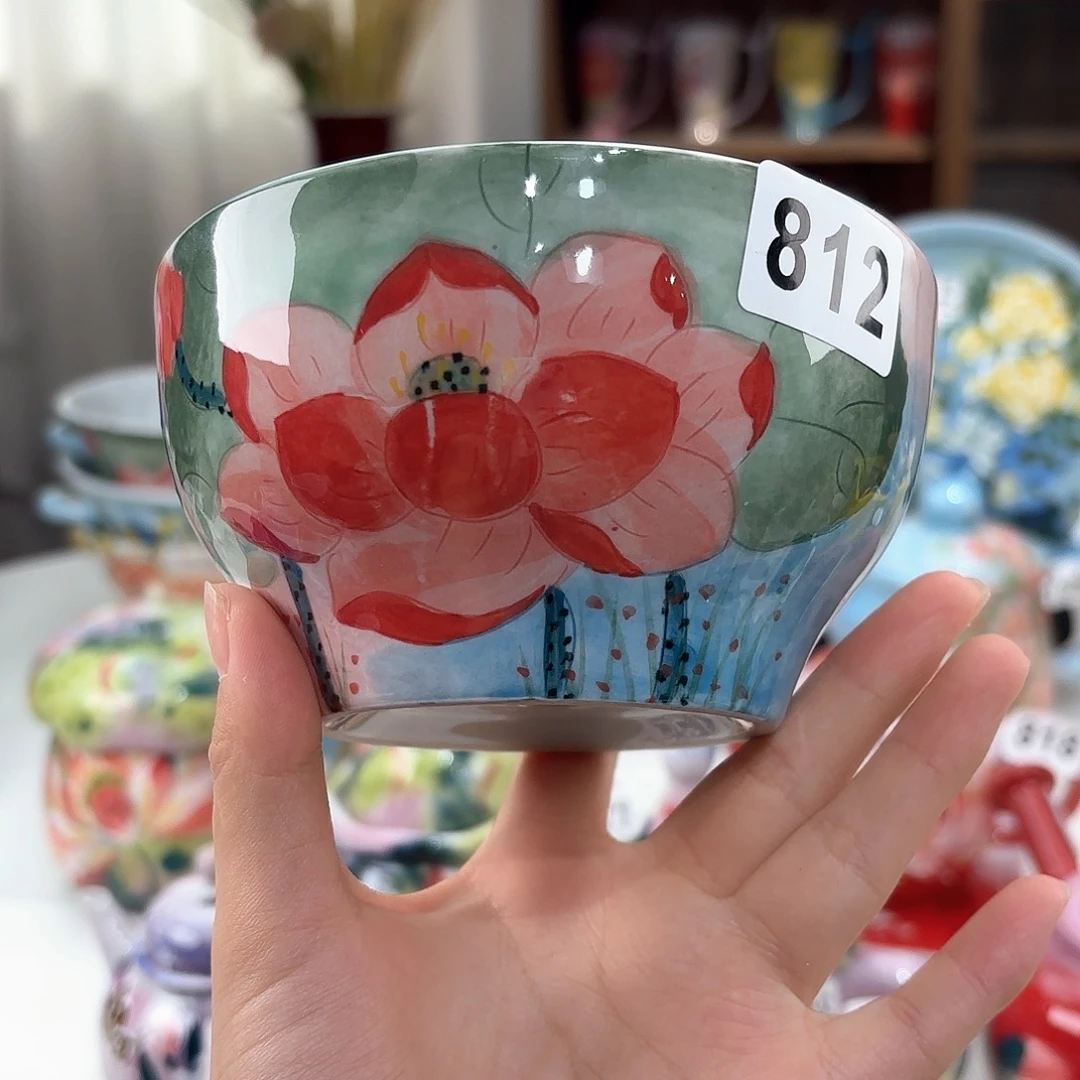 景德镇手绘高温釉下彩陶瓷茶具