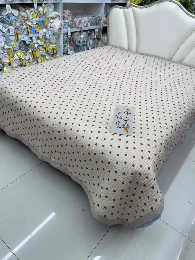 清新云朵棉水云棉床毯韩版四季亲肤