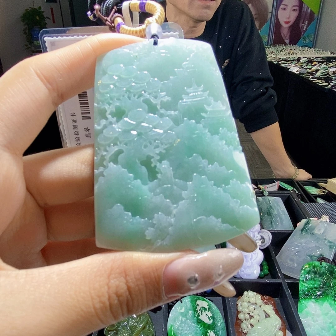 颈饰未镶嵌翡翠翡翠
