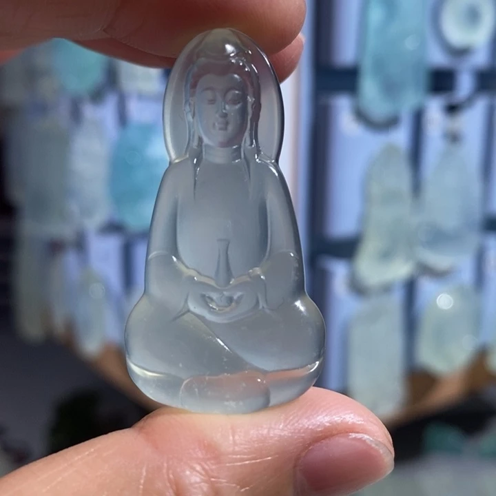 岫玉未镶嵌吊坠42.2✖️21.9✖️6.4