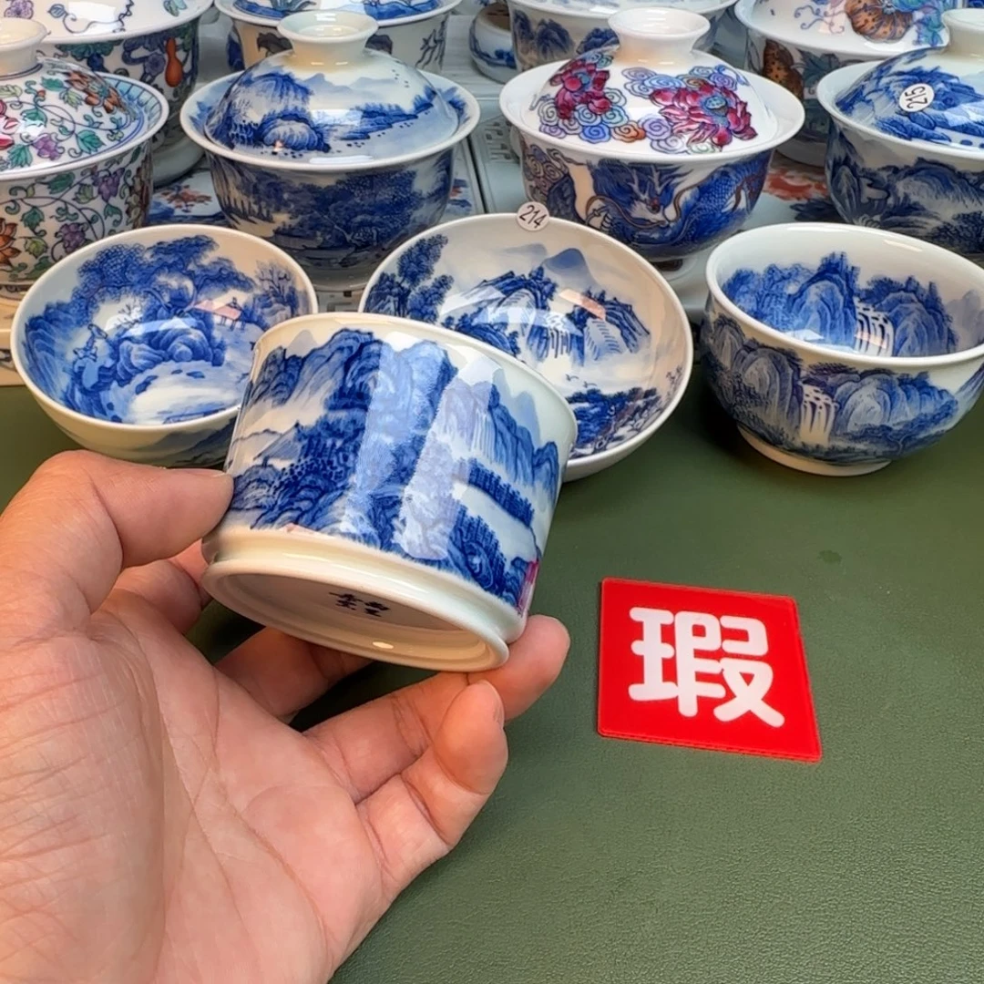 纯手工纯手绘茶具石头222