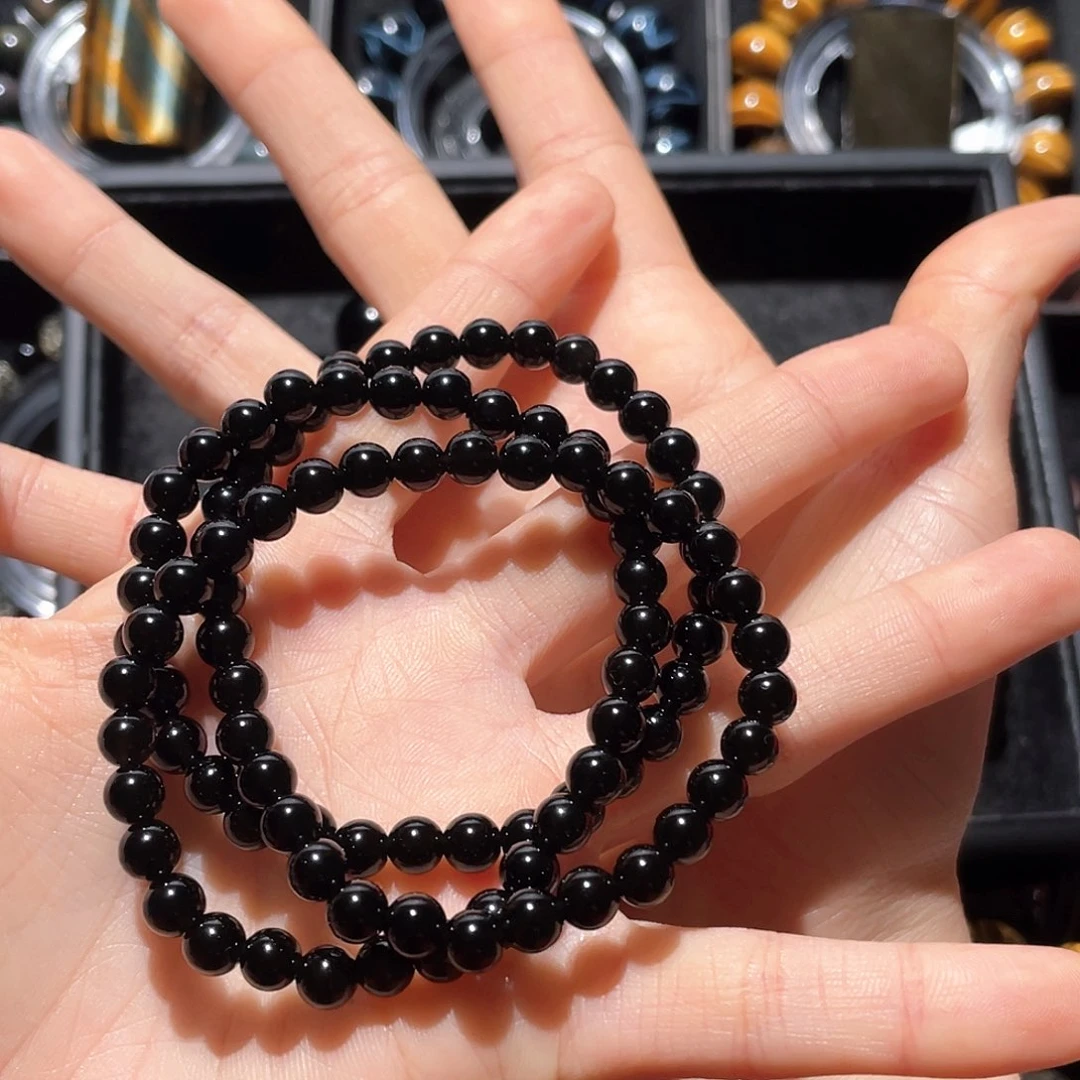 黑曜岩手链未镶嵌蛇**华