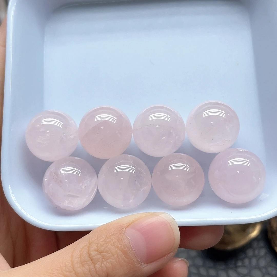 水晶珠宝半成品未镶嵌9粉晶单株卡1.8mm