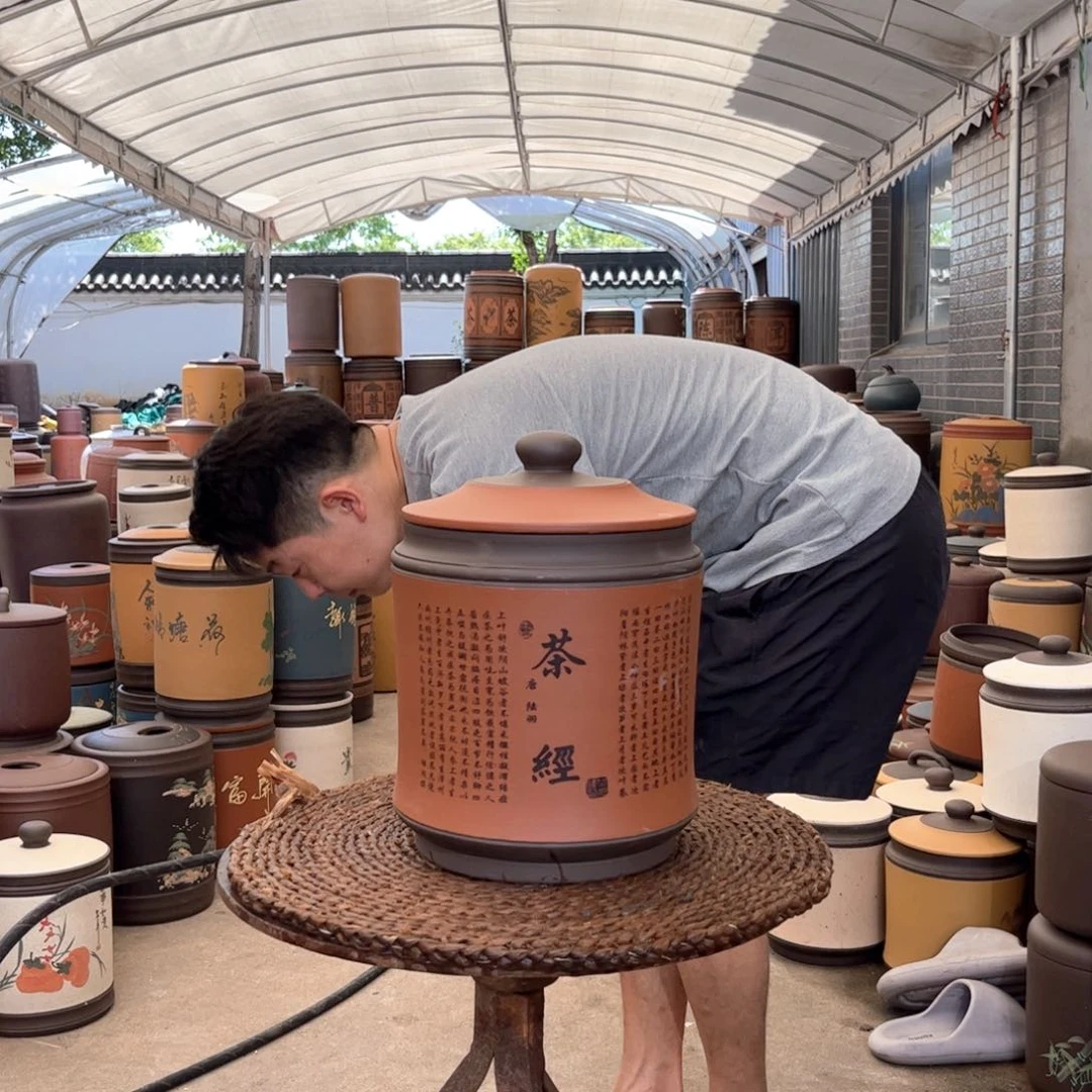 紫砂茶叶罐8 饼茶叶罐