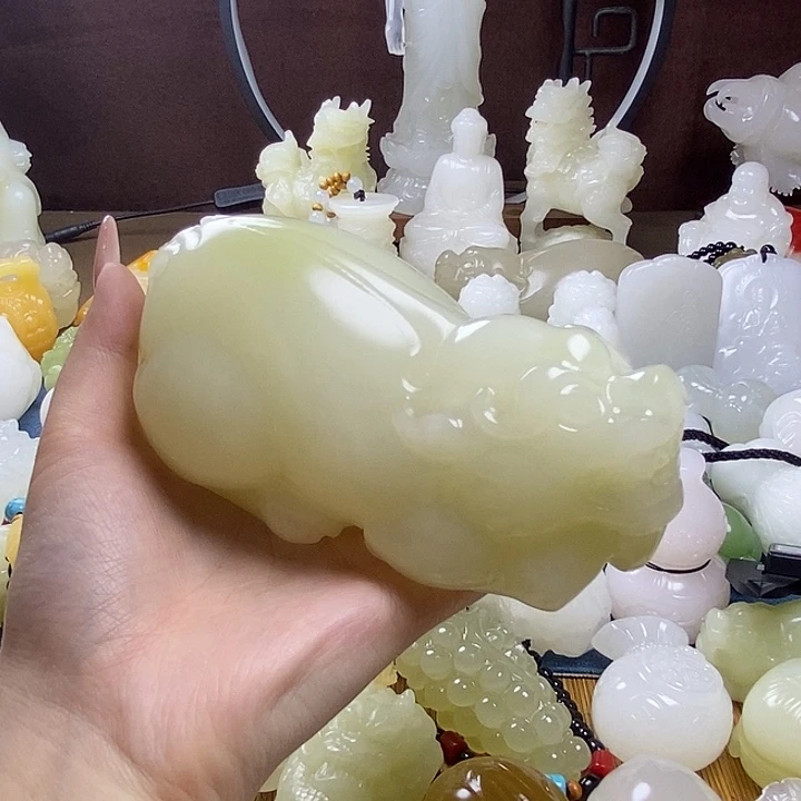 玉天然玉石貔貅摆件