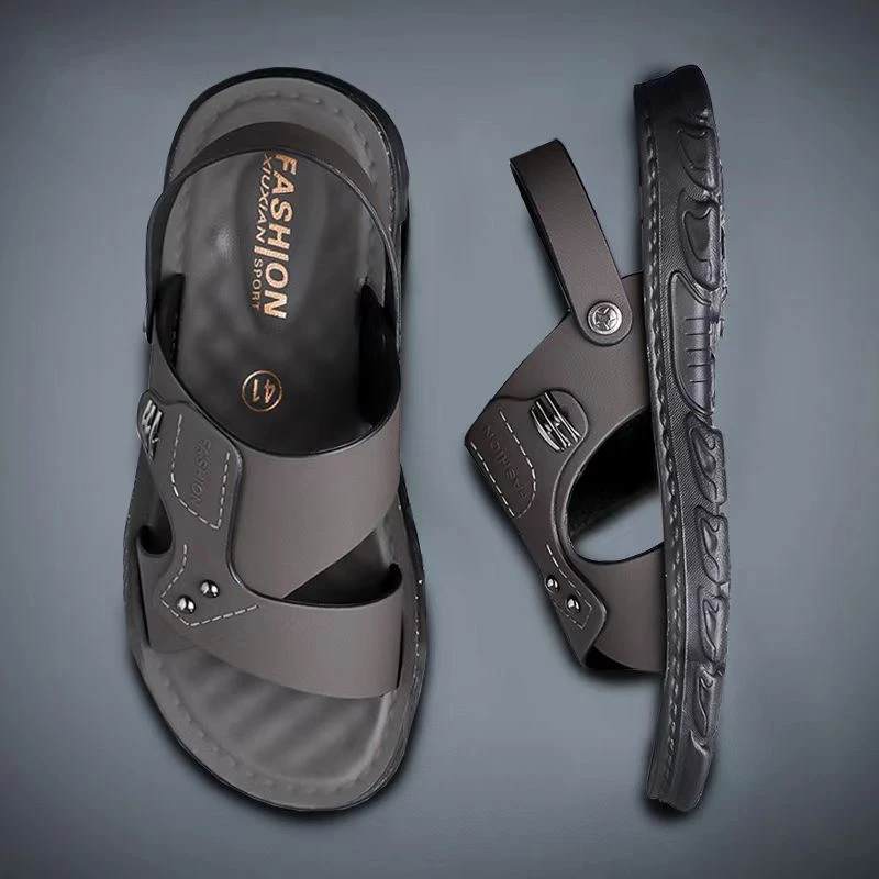 【工厂直销】夏季新款男士凉鞋休潮流爆款不臭防水防滑凉拖男款无