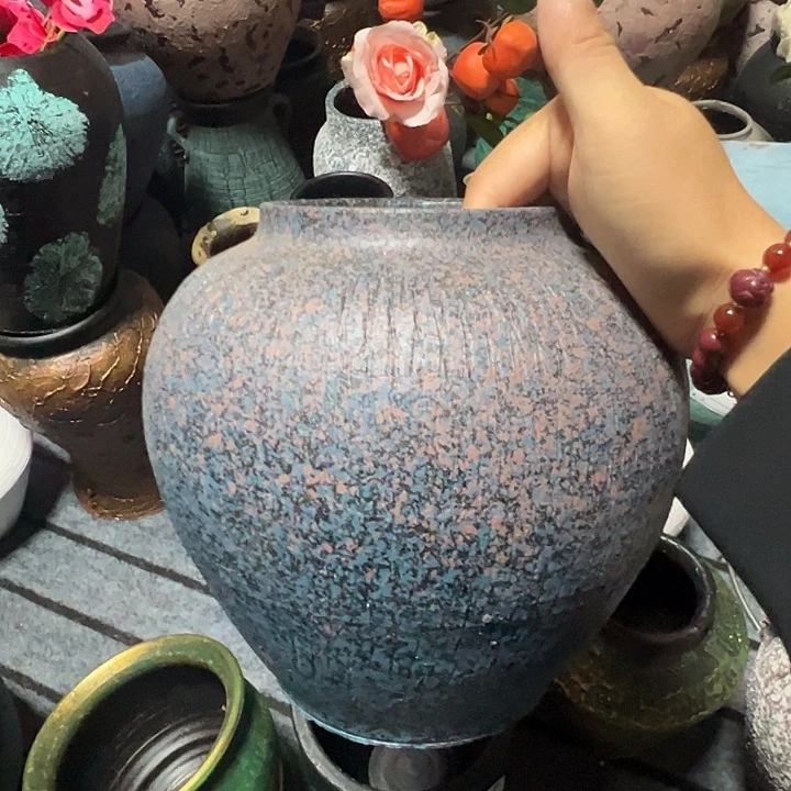 粗陶盆默认打孔高20口11