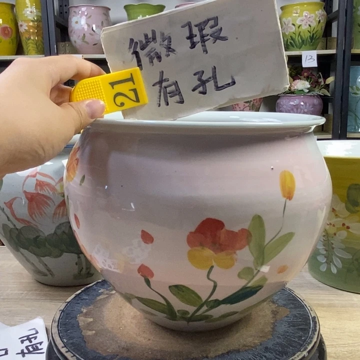 景德镇高温陶瓷花盆