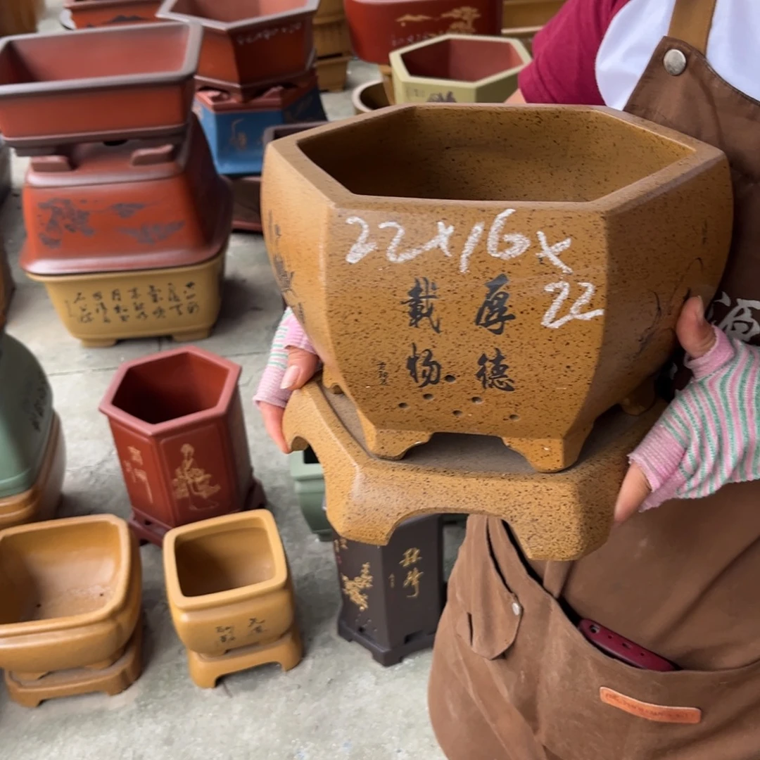 紫砂花盆盆景艺术