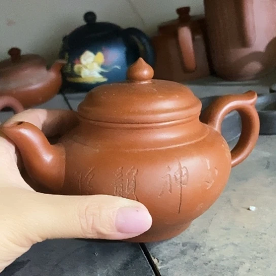 茶壶绿泥宜兴紫砂全手工制作工艺